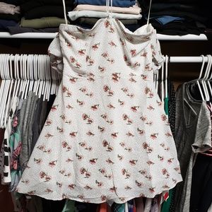 ESSUE Off The Shoulder Chiffon Dress